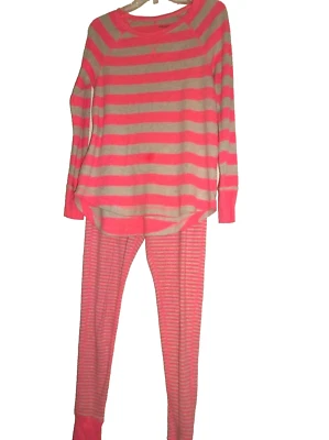 XHILARATION Conjunto de Pijama/Salón Térmico, Rosa/Beige Talla PEQUEÑA Algodón/Poliéster Foto 1 de 4