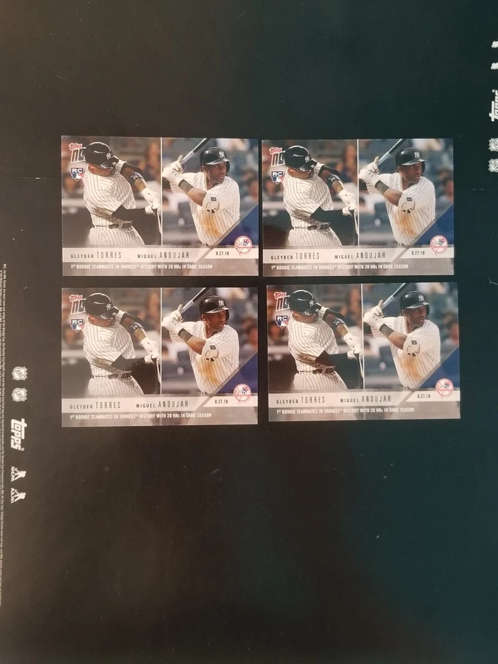 2018 Topps Now Miguel Andujar Gleyber Torres - Image 1 of 4