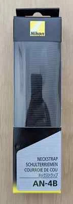 Nikon AN-4B SLR/correa para el cuello sin espejo cordón negro trenzado JAPÓN Foto 1 de 4
