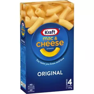 Kraft Mac and Cheese Macaroni Pasta Original Box 4 Pack 205g - Picture 1 of 3