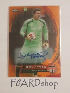Julio Cesar 2014 Topps Chrome MLS Soccer Autograph Limited 75 Card - Zdjęcie 1 z 2