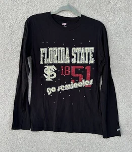 Florida State Seminoles Shirt Women's Medium Large Long sleeve Black FSU - Picture 1 of 10