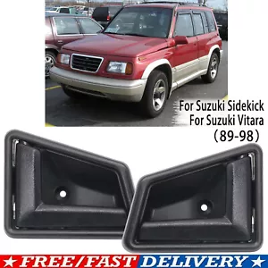 For Chevy Geo Tracker Suzuki 89 - 98 Set Inside Interior Left Right Door Handle - Picture 1 of 10