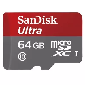 Scheda di memoria microSDXC Sandisk Ultra 64 GB ad alta velocità per smartphone - Foto 1 di 3