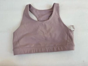 Athleta Girl Speed Racer Sports Bra Girls Solid Lilac Purple Size M 8-10 - Picture 1 of 4
