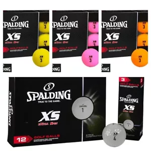 Paquete de pelotas de golf Spalding XS. Blanco, rosa, amarillo o naranja. - Imagen 1 de 6