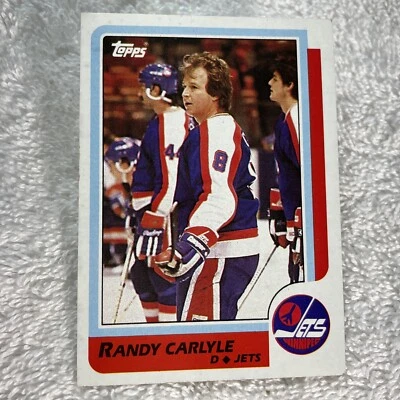 1986-87 Topps - #144 Randy Carlyle - Image 1 of 2