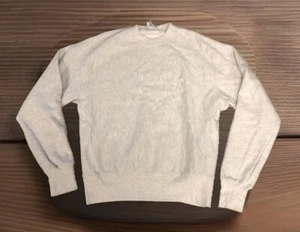 Vintage anni 90 grigio tessuto rovesciato Champion cotone medio bianco A1 - Foto 1 di 10