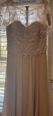 Vestido formal XScape de tul y encaje talla 8 nuevo con etiquetas Foto 1 de 4