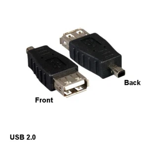 Adattatore Kentek USB 2.0 Tipo A Femmina a MiniB 4Pin Maschio per Fotocamera PDA Videocamera - Foto 1 di 1