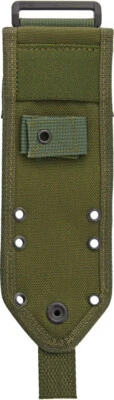 Cuchillo de hoja fija ESEE Modelo 3 4 MOLLE espalda OD verde Condura funda de cinturón 42MBOD Foto 1 de 2
