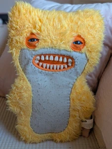 Fuggler Awkward Bear Yellow 12" Funny Ugly Monster Soft Toy Plush - Picture 1 of 6