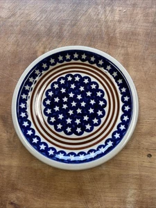 Boleslawiec Poland Pottery AMERICANA Dinner Plate 10 3/4" 1 ea 12 available - Picture 1 of 3