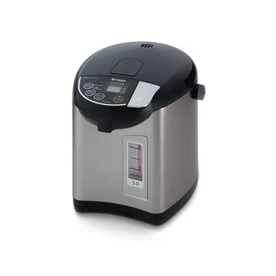 Caldera y calentador de agua caliente eléctrico Tiger PDU-A30U-K, acero inoxidable negro, 3 litros Foto 1 de 4