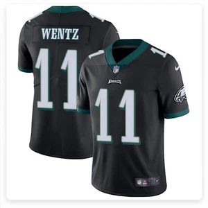 Nike On Field Philadelphia Eagles Black Jersey Carson Wentz XL NWT Stitched - Picture 1 of 16