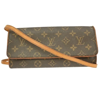 LOUIS VUITTON POCHETTE TWIN GM CROSSBODY BAG MONOGRAM M51852 FL0001 YQ02959 - Image 1 of 4