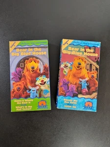 BEAR IN THE BIG BLUE HOUSE VHS TAPE LOT Volumes 1 & 3 Jim Henson Vintage - Picture 1 of 3