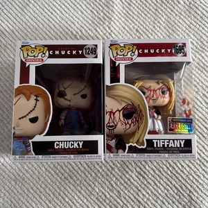 Chucky Funko Pop Lot Of 2 Chucky #1249 And Tiffany #1695 - Picture 1 of 7