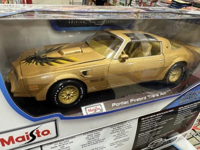 Maisto 1: 18 压铸模型汽车 - Pontiac Firebird Trans Am 金色 — 第 1/3 张图片