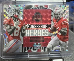 2023 Bowman U Best Marvin Harrison Jr Emeka Egbuka Horseshoe Heroes - Picture 1 of 2