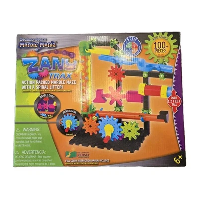 Marble Mania, Zany Trax w Maze & Spiral Lifter Building Game Ages 6+ (100 Pc) - Image 1 of 4