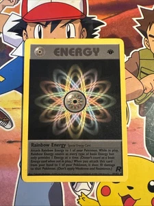 RAINBOW ENERGY 80/82 POKEMON TEAM ROCKET 1ST EDITION - NM - Picture 1 of 12