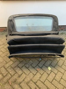 Original BMW 3er E46 Cabrio elektrische Verdecke Dach Schwarz Heckscheibe - Bild 1 von 13