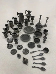 1982 Franklin Mint Colonial American Pewter Miniatures 37 Stück inkl. Deckel - Bild 1 von 18