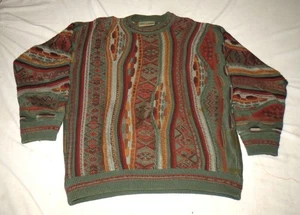 Carlo Alberto Coogi Style Cotton Sweater Mens Size M - Picture 1 of 2