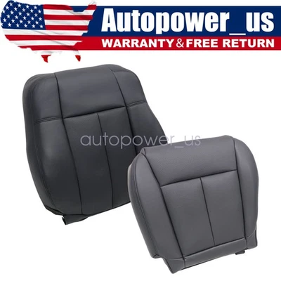 New For 2006-2010 Infiniti M35 Driver Bottom & Top Replacement Seat Cover Black Foto 1 de 4