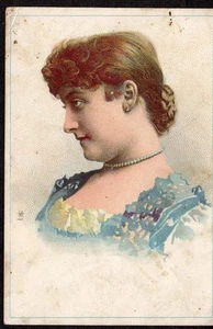 CLIMAX BACKPULVER*GATES' BLENDED JAVA*KAFFEE*VICTORIAN LADY TRADE CARD* - Bild 1 von 2