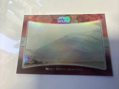 Topps Star Wars The Force Awakens SHIP GRAVEYARD 9/9 Holo Parallel #210/250 - Image 1 of 3