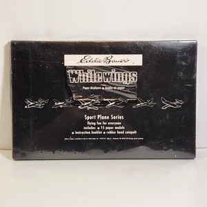 Vintage 1995 Eddie Bauer White Wings Paper Airplanes Kit - Sport Plane Series (B - Picture 1 of 6