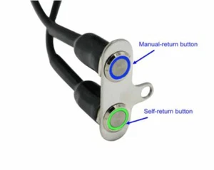 12V 10A Motorcycle Stainless Steel Dual ON/OFF 1-Manual Return 1-Self Return - Picture 1 of 3