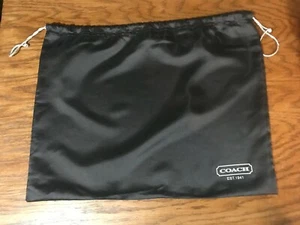 COACH PURSE HANDTASCHE BRAUN SATENTUCH KORDELZUG STAUBTASCHE ABDECKUNG 19 X 15 LOGO - Bild 1 von 6