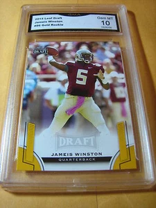 Jameis Winston Buccaneers 2015 Leaf Draft Gold RC # 86 Graded 10 - Bild 1 von 1