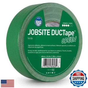 IPG JobSite DUCTape, Colored Duct Tape, 1.88" x 60 yd, Green (Single Roll) - Picture 1 of 5