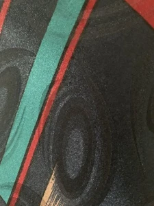Mikrofaser Krawatte, grün schwarz und rot Krawatte - Bild 1 von 2