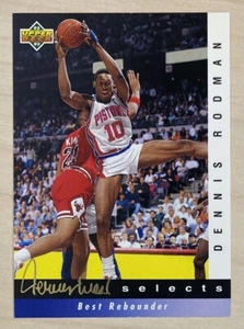 DENNIS RODDMAN - 1992-93 Upper Deck JERRY WEST SELECTS #JW2 - DETROIT PISTONS - Bild 1 von 2