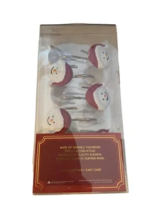 Santa & Co. SCHNEEMÄNNER DUSCHVORHANGHAKEN 12ER SET - NEU Dsk - Bild 1 von 3