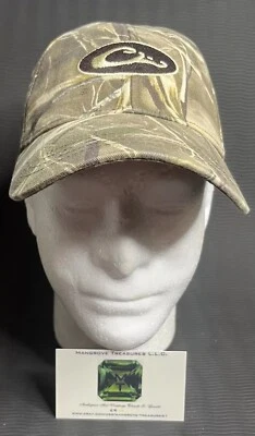 Drake Waterfowl Old School Camo Hat Adjustable Strapback Cap One Size Hunting - Image 1 of 4