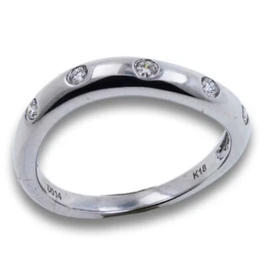 Ring 750 Gold 18 Karat Weißgold Diamant Brillant Größe 54 Wert 890,- - Bild 1 von 7