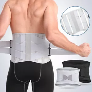 Cinturón lumbar trasero hombre lumbar deportivo soporte cintura ortopédico columna corsé espalda nuevo - Imagen 1 de 8