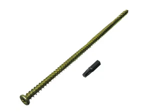 Nuevo 12 X Puerta Ventana Tornillos para Concreto + Tapas 7.5mm 92mm + Free - Imagen 1 de 1