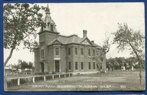 Minden Nebraska ne Central School vera foto cartolina RPPC - Foto 1 di 2