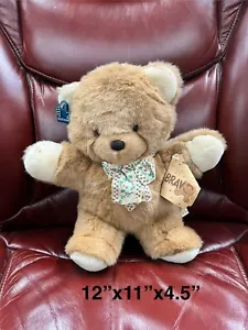 APPLAUSE BRAVO PLUSH TEDDY BEAR 12” INCH STUFFED ADORABLE TOY ANIMAL( READ ) - Picture 1 of 2