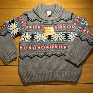 NWT Gymboree gray sweater medium 7/8 - Picture 1 of 6
