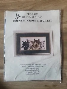 Pegasus Oroginals Counted Crossstiych WOLVES THE PACK - Picture 1 of 2