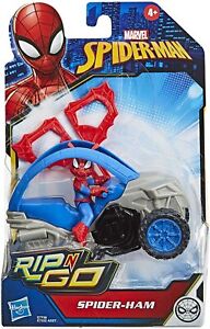 Marvel Spider-Man Rip 'n' Go Spider-Ham Stunt Vehicle - Great Gift!!