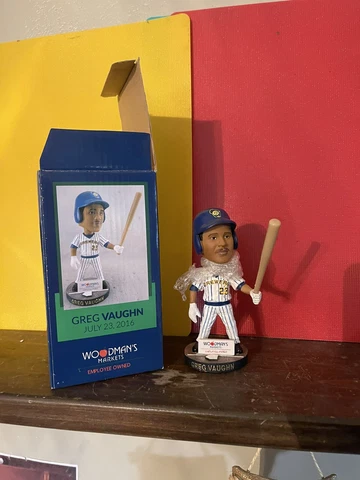 NIB 2016 GREG VAUGHN BELOIT SNAPPERS BREWERS TWINS BOBBLEHEAD SGA 7/23/16 Cover